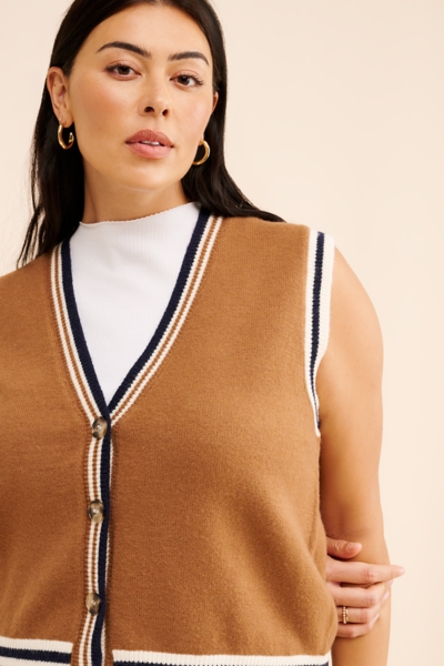 Stripe Detail Vest | Nuuly