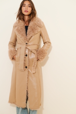 Faux Leather Trench Coat Nuuly