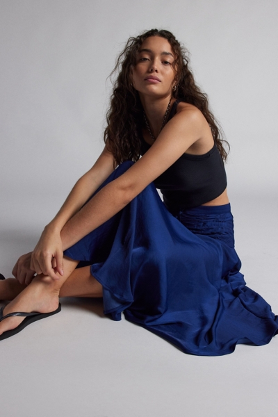 Vanessa Drop Waist Midi Skirt | Nuuly