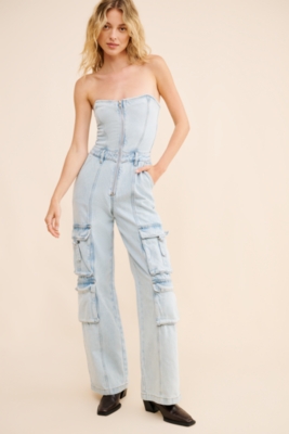 Corset Cargo Jumpsuit