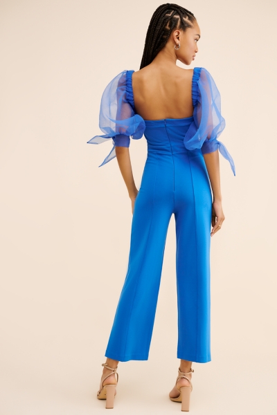 amiur  【airy open shoulder puff sleeve】 Cold Shoulder Puff Sleeve Jumpsuit | Nuuly