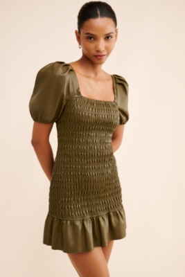 Ida Vegan Leather Mini Dress | Nuuly