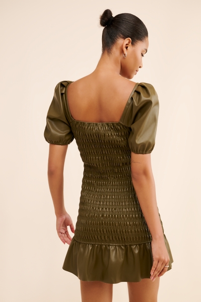 vegan leather mini dress Dare Vegan Leather Mini Dress - Maroon, Medium | Hazel and Olive