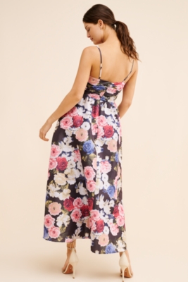 A-Line Floral Maxi Dress