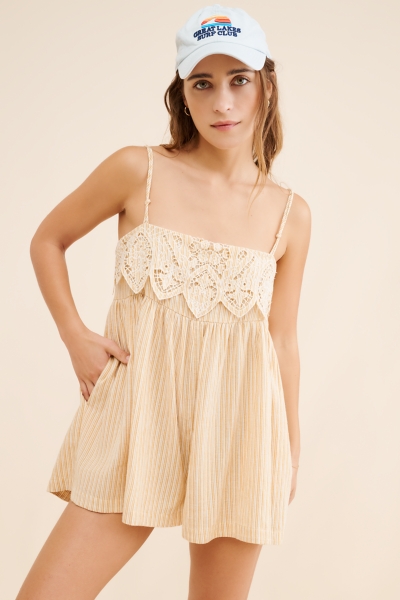 Collina Lace Romper | Nuuly