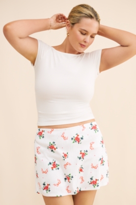 Darcy Printed Mini Knit Skort | Nuuly