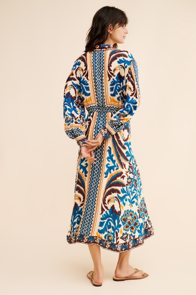 Toucan Scarf Midi Dress | Nuuly