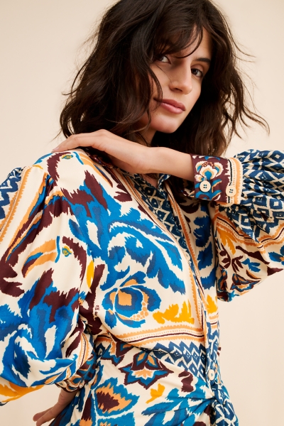 Toucan Scarf Midi Dress | Nuuly