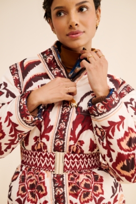 Fawn Embroidered Eyelet Midi Dress