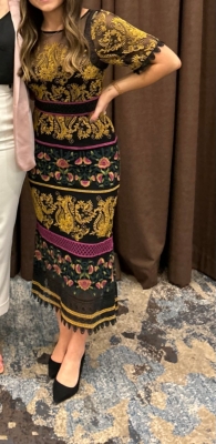 Jacquin Embroidered Midi Dress | Nuuly