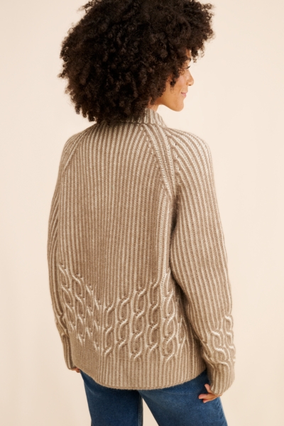 Cable Zip Up Sweater | Nuuly