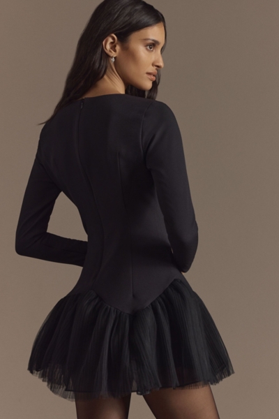 slim fit dress slacks Fit and Flare Black Dress - Tan Stripe main image 0