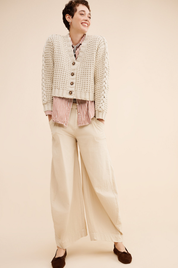 Braided Sleeve Boxy Cardigan | Nuuly Braided Sleeve Boxy Cardigan | Nuuly