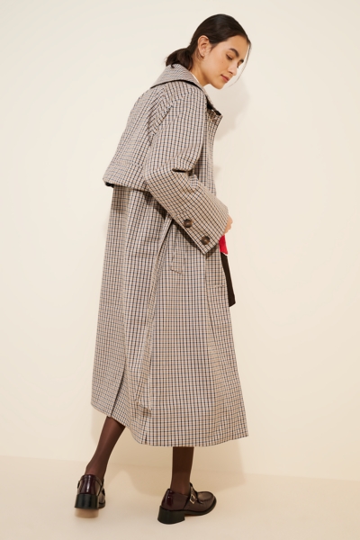 Beatrix Check Showerproof Trench Coat | Nuuly