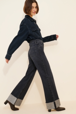 Jodie Wide-Leg Cuff Jeans | Nuuly
