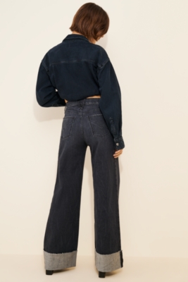 Jodie Wide-Leg Cuff Jeans | Nuuly