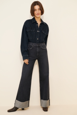 Jodie Wide-Leg Cuff Jeans | Nuuly