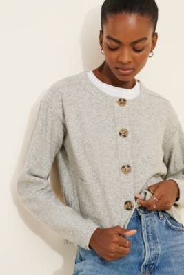 【MODERNIF】Luna viscose cable cardigan Primrose Cable Cardigan - Tan | Levi's® US