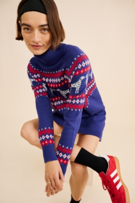 Fawn Embroidered Eyelet Midi Dress