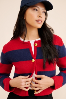Textured Loop-Stitch Cable Wool-Blend Sweater in Sweaters