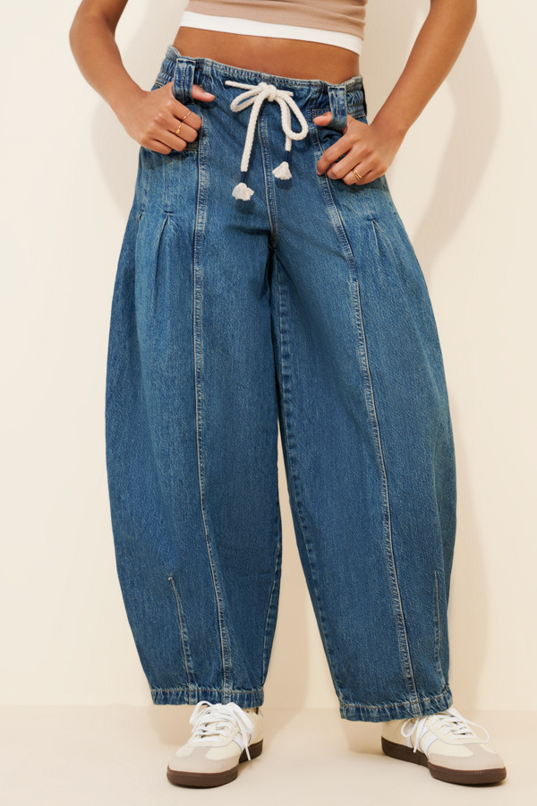 Margo Barrel Pull-On Jeans | Bergamot Margo Barrel Pull-On Jeans | Bergamot