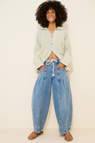 Margo Barrel Pull-On Jeans | Nuuly Margo Barrel Pull-On Jeans | Nuuly