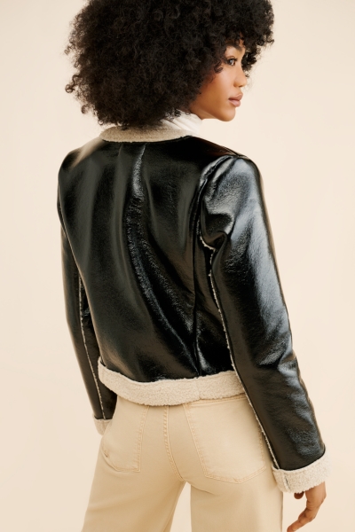 Fienne Vegan Leather Jacket | Nuuly