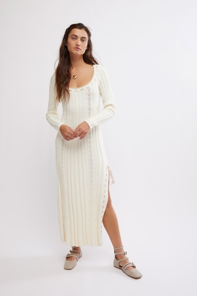 Heart Of Gold Knit Midi Dress | Nuuly