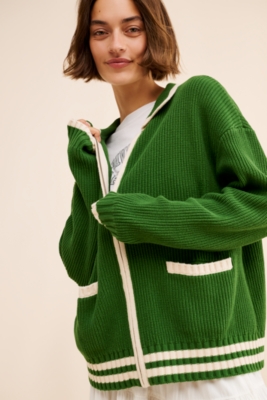 ★23-24FW新作★GROVE★GRVR SPORTS_KNIT ZIPUP ☆23-24FW新作☆GROVE☆GRVR SPORTS_KNIT ZIPUP (GROVE/アウター