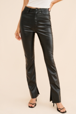 Zeida Vegan Leather Pants | Nuuly