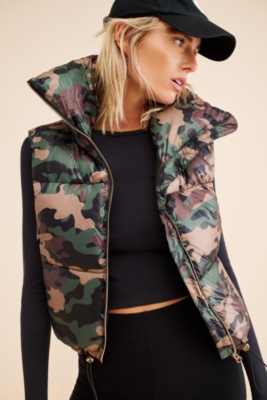 Camouflage puffer vest online