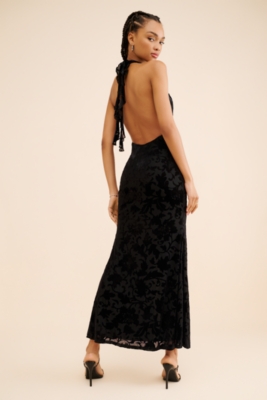 Bubbie Velvet Maxi Dress