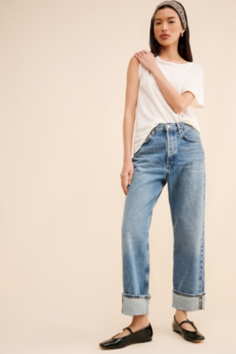 Fran Low Slung Straight Jeans | Nuuly