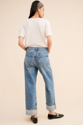 Fran Low Slung Straight Jeans