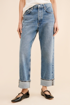 Fran Low Slung Straight Jeans