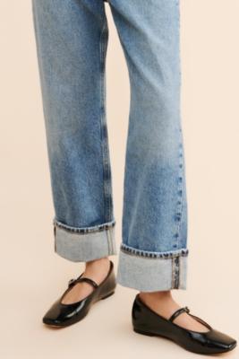 Fran Low Slung Straight Jeans