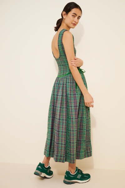 Nightingale Plaid Midi Dress | Nuuly