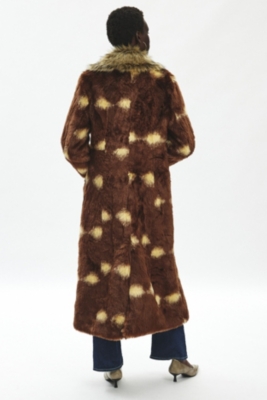 【U LAN】Lexi Half Fur Coat Lexi Faux Fur Trim Longline Coat | Nuuly