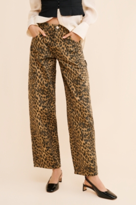 Leopard Cargo Jeans | Nuuly