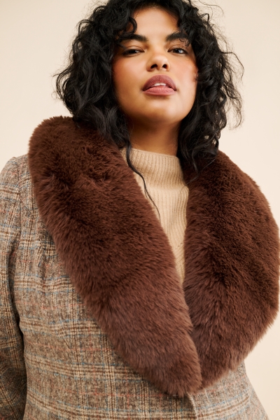 Faux Fur Collar Overcoat | Nuuly