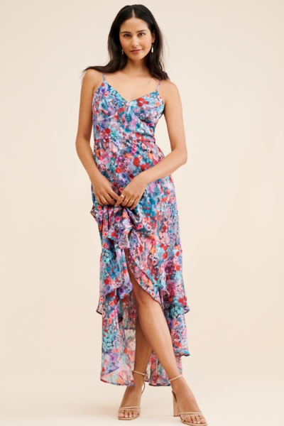 floral print dresses women Wocrolse for Lantern Sleeve Belted Dress Summer Spring Dress : Clothing, Shoes & Jewelry Blend Fabrication Floral Print Color:Olive Brine Multi Ann Taylor LOFT Sz badge_toprated