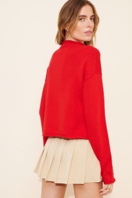 Taylor Rollneck Cardigan Sweater