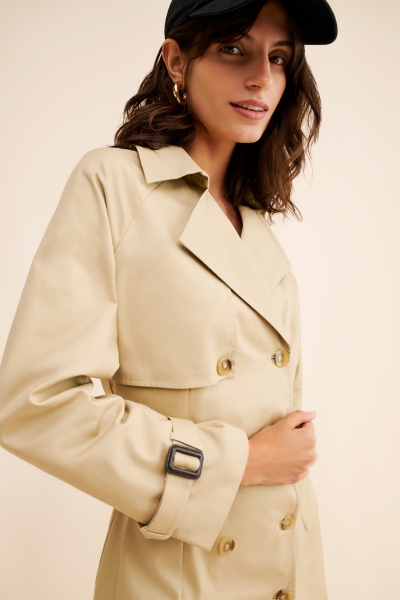 Long Sleeve V-Neck Trench Dress | Nuuly