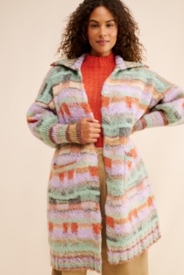 ジャケット・アウター OMNIGOD BEACH CLOTH CARDIGAN COAT It's time to cuddle up in a cozy cardigan from the IODE Op Shop on
