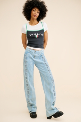 【U LAN】(UNISEX) May Linen Two-Tuck Denim U LAN】(UNISEX) May Linen Two-Tuck Denim