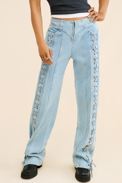 Daydream Tie Up Jeans | Nuuly