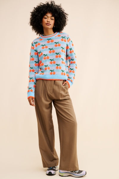 Hiroyal Cherry Knit Pullover Sweater | Nuuly