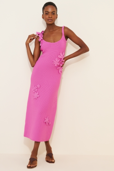 Allegra Floral Knit Midi Dress | Nuuly