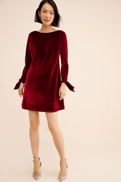 bow sleeve mini dress Black Oasis Pearl Embellished Velvet Bow Down Puff Sleeve Mini Dress
