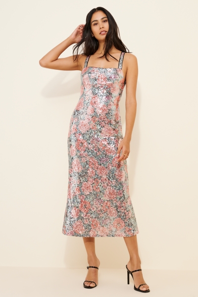 hale bob midi dress Remy Jersey Midi Dress Pink / S